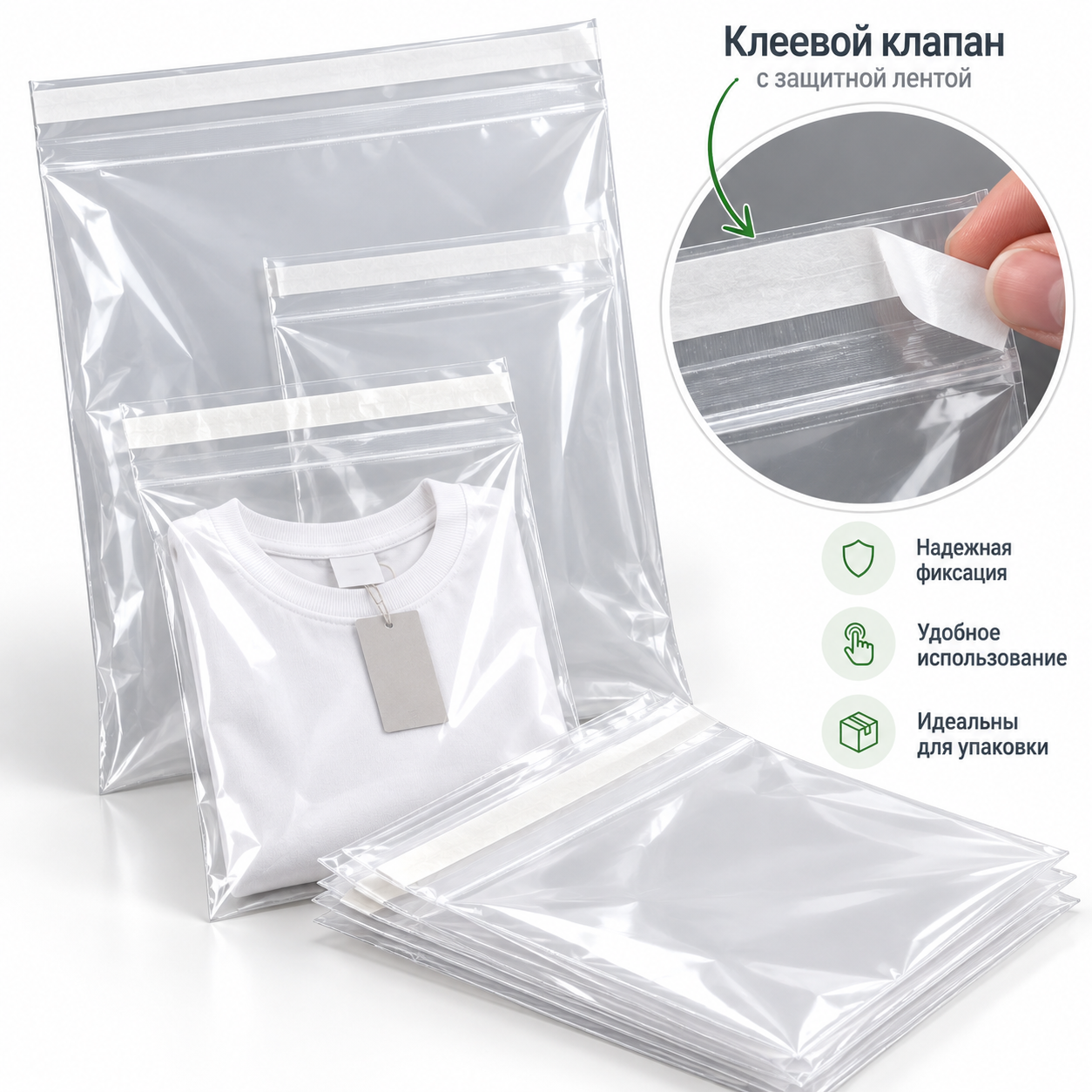 Пакеты с клеевым клапаном