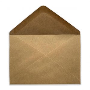 Конверт крафт с треугольным клапаном С6 114х162 мм, 80г., декстрин