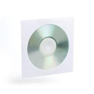 Конверт для CD с круглым окном 100 мм с замком, 80г, арт 201070