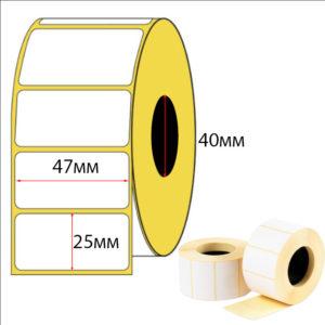 Термоэтикетка  полуглянец, 47х25х1000/40