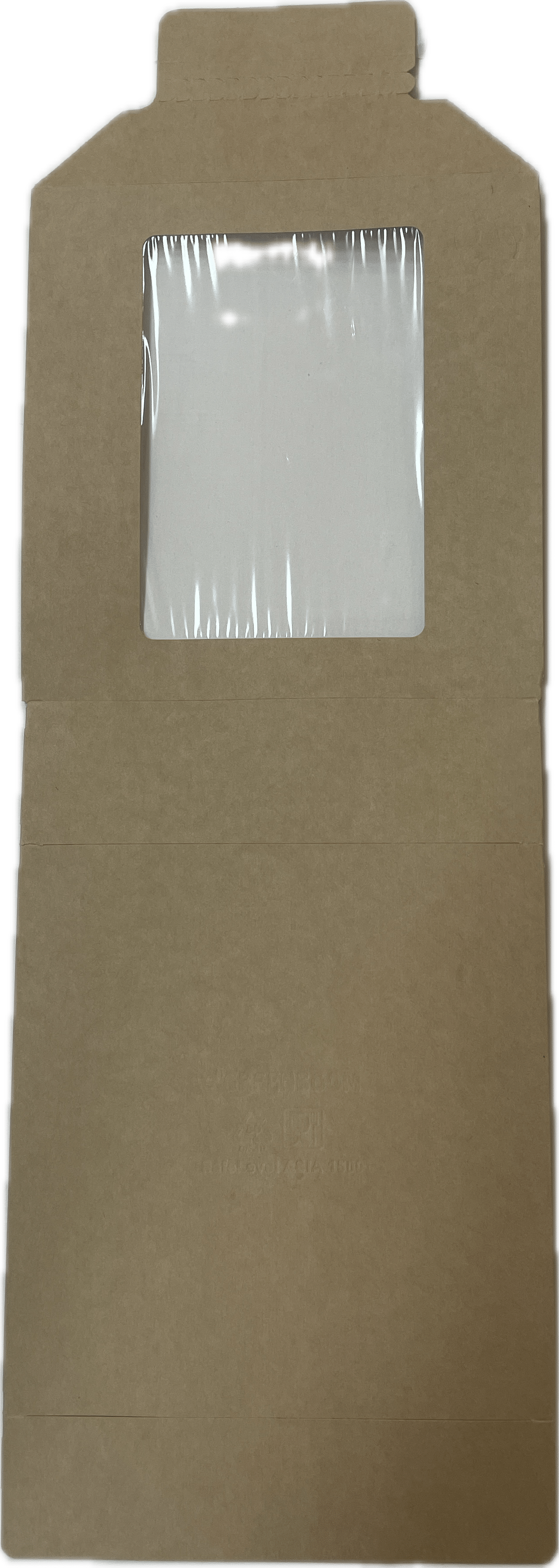 Коробка с окном 175х180х50 мм, отрывная лента