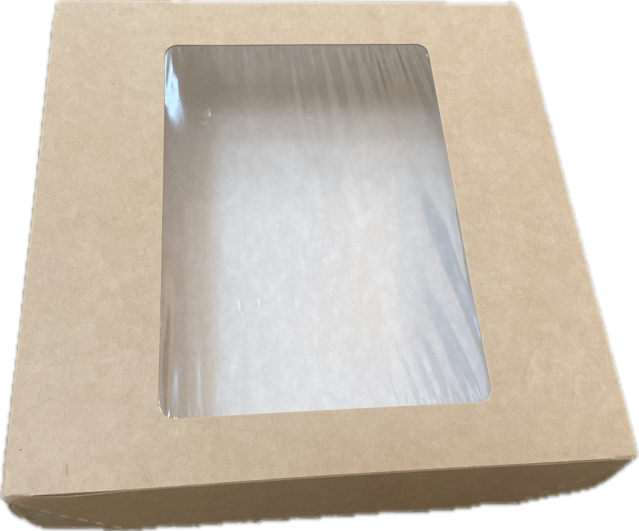Коробка с окном 175х180х50 мм, отрывная лента